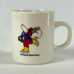 Vintage Calgary '88 Olympics coffee mug - Figure Skating Hidy (1983)